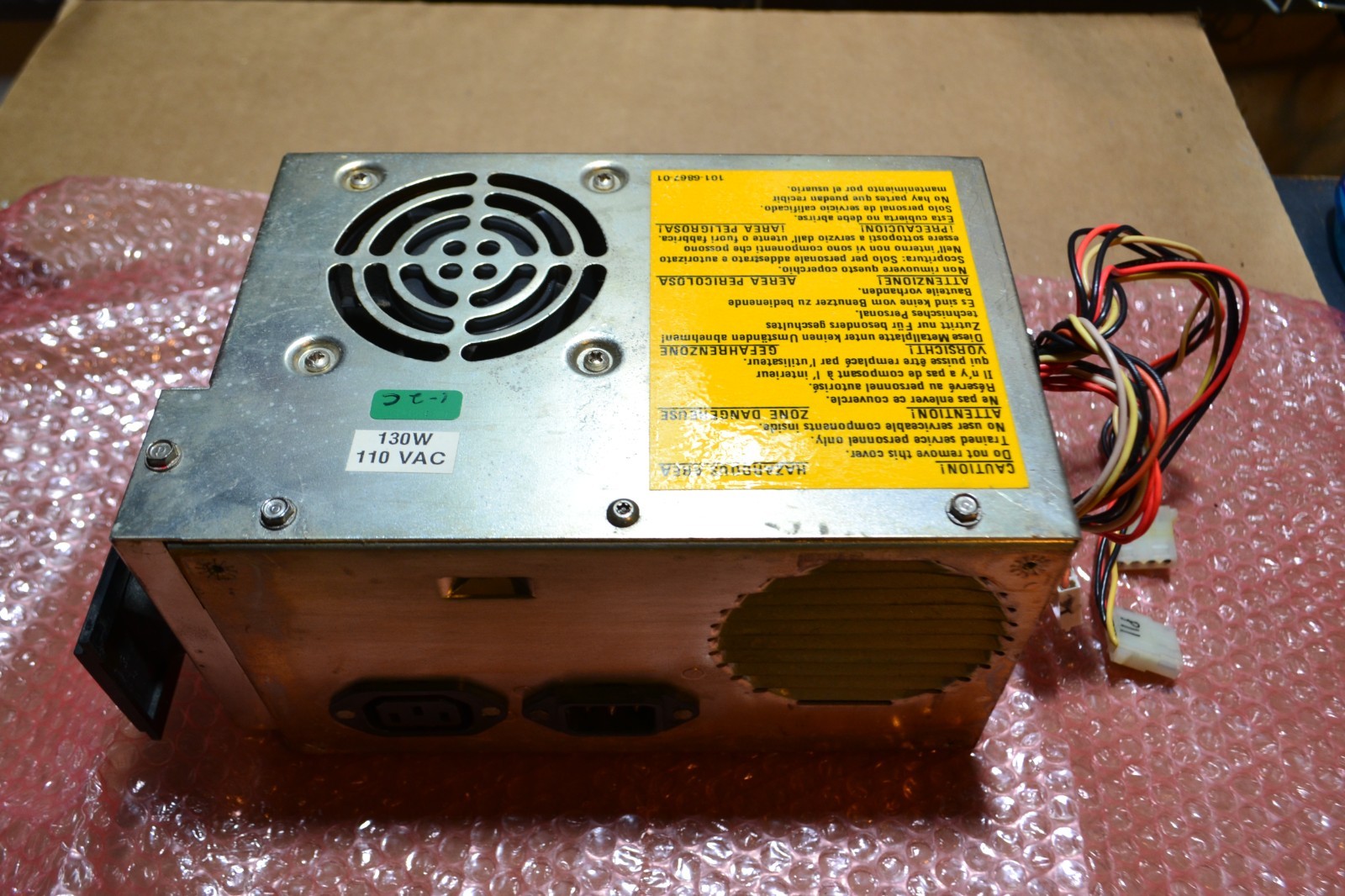 Original IBM 5160 PC XT Power Supply PSU 130W 110 VAC 101-6867-01 TESTED