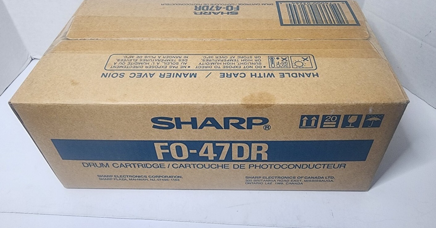 Brand New Sealed Sharp Drum Ctg FO-47DR Black for Sharp FO-DC635 