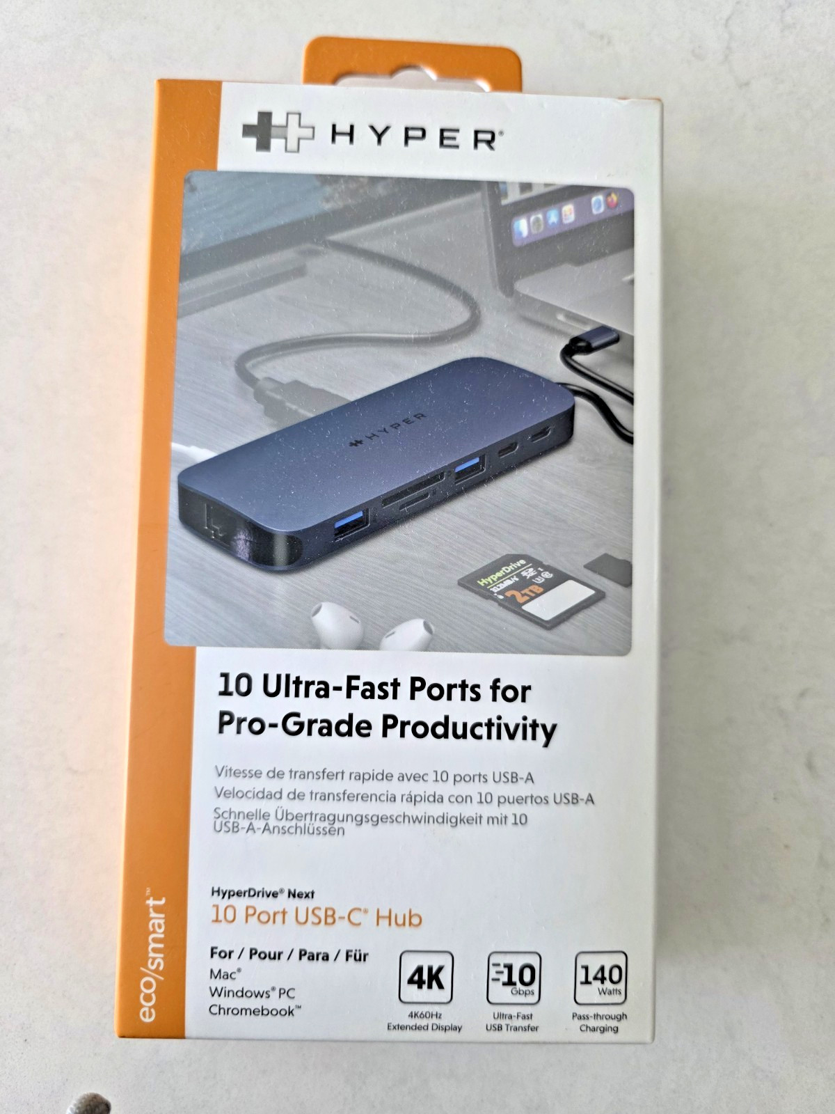 Echo-Smart HYPER DRIVE 10 ULTRA-FAST PORTS FOR PRO-GRADE PRODUCTIVITY NIB