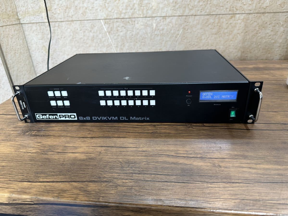 Gefen GEF-DVIKVM-848DL-PB 8x8 DVI USB KVM Matrix Switch Power check only  AS-IS