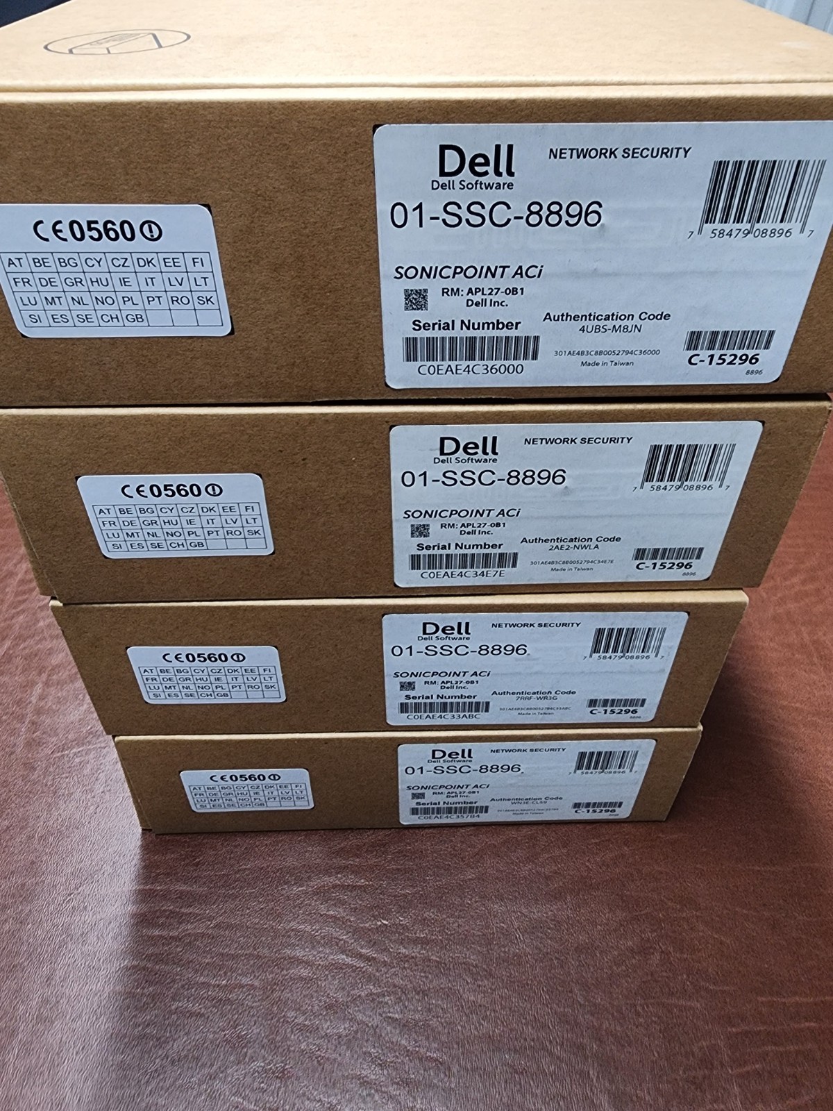 Lot 4x Dell SonicWall SonicPoint ACi APL27-0B1 1.3Gbps 2.4/5Gz Wireless Access