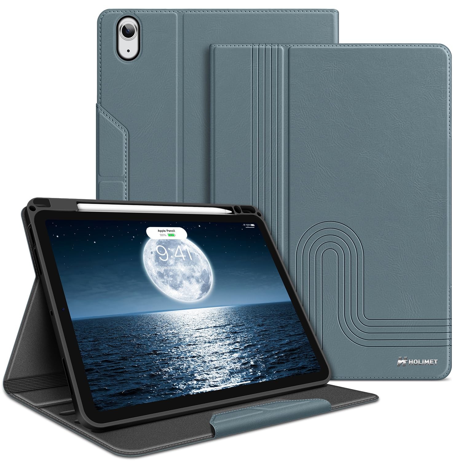 H HOLIMET Case for iPad Air 11 inch 2026 M4/M3/M2 (2025/2024)/iPad Blue 2nd