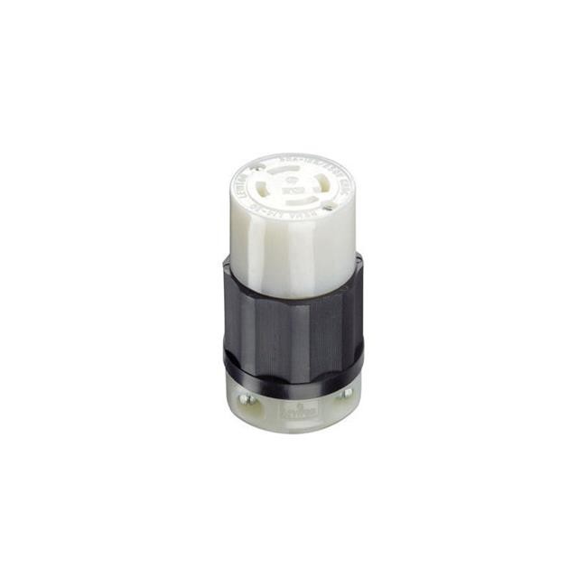 Leviton Manufacturing 160159 Locking Connector Black & White - 30A - 125-250V