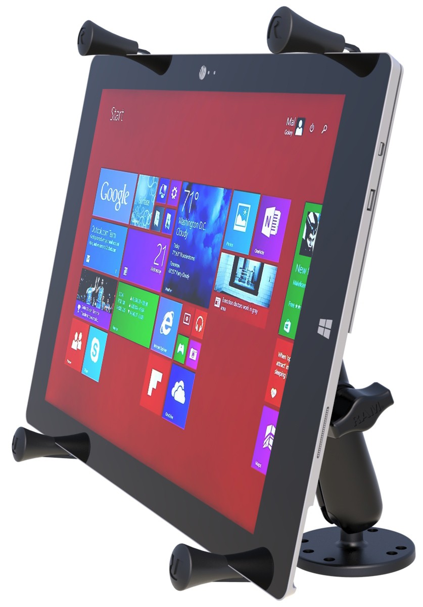 RAM X-Grip Drill-Down Mount for 12" - 13" Tablets - Fits iPad Pro 12.9 + Others