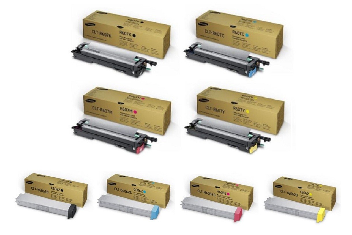 4 x Original Imaging Drum + 4 x Toner SAMSUNG MultiXpress CLX C9250 C9350 9250