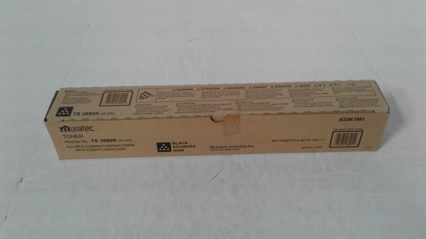 Muratec TS3680K Toner Black for Muratec MFX-C3680