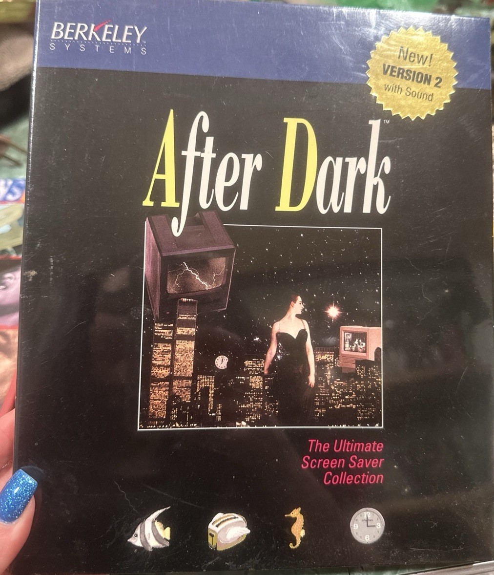 Sealed 1990 AFTER DARK Screen Saver Ver 2 with sound Windows Berkeley Systems
