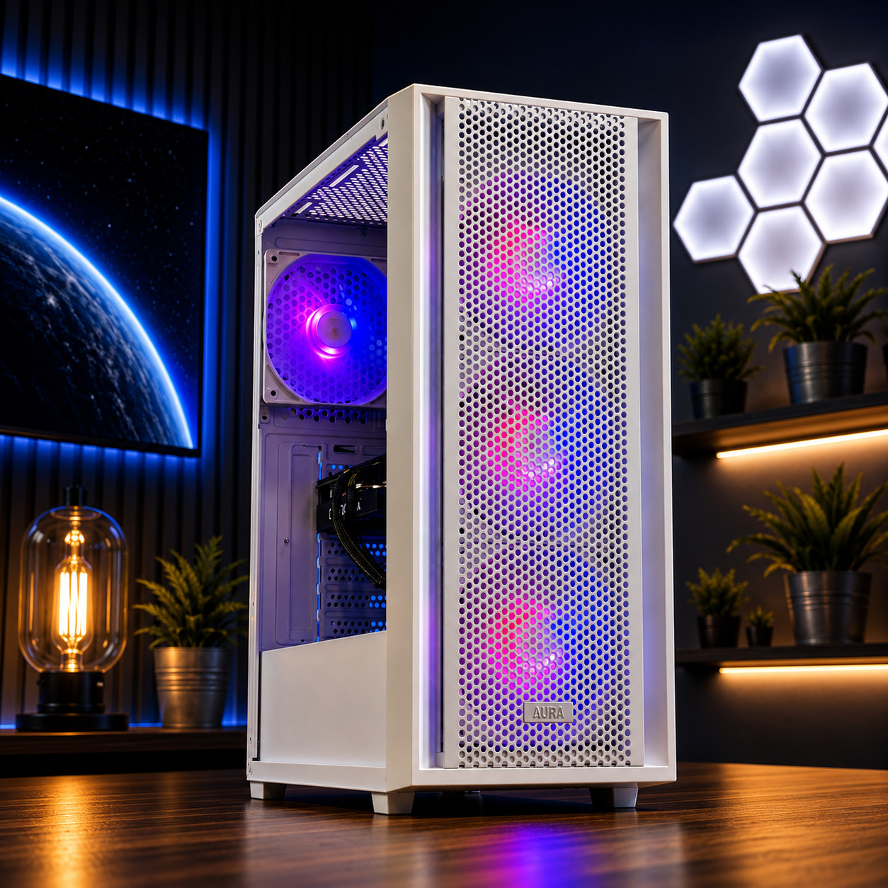 Gaming PC Desktop Computer i7 Ryzen 7 Up to 32GB RAM 2TB SSD RTX 5060 Win11 WiFi