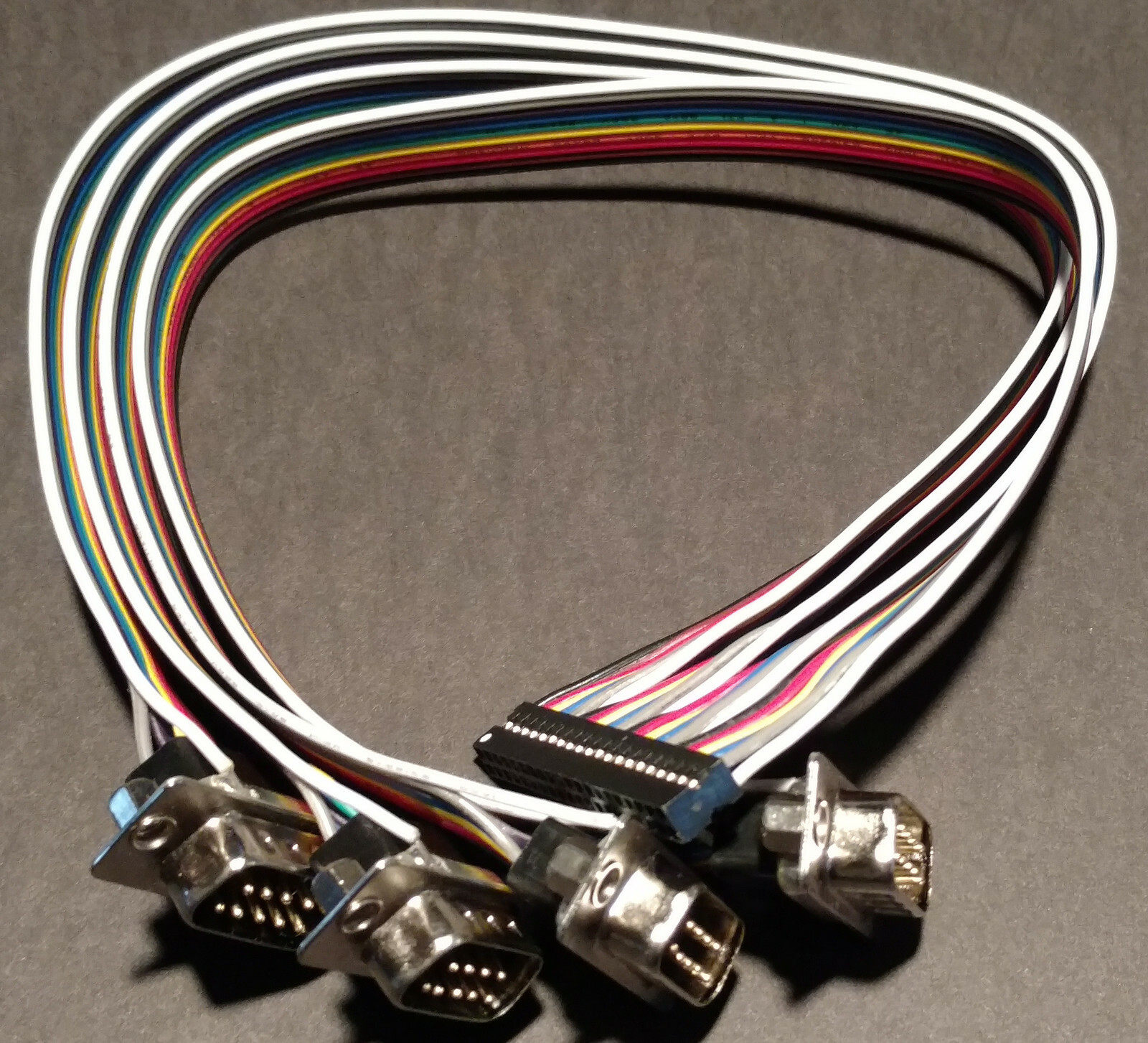 NEW RS-232 Cable, D-9Mx4 Cable 40-pin (2x20) connector 32205-002000-100-RS