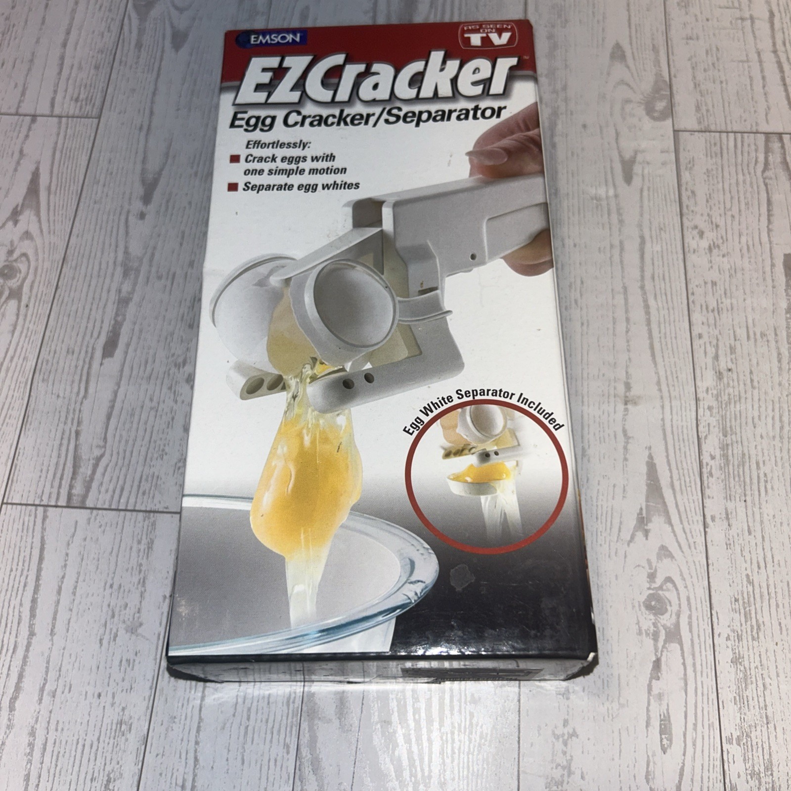 EZCracker Handheld Egg Cracker & Yolk Separator Kitchen Tool As Seen On TV EMSON
