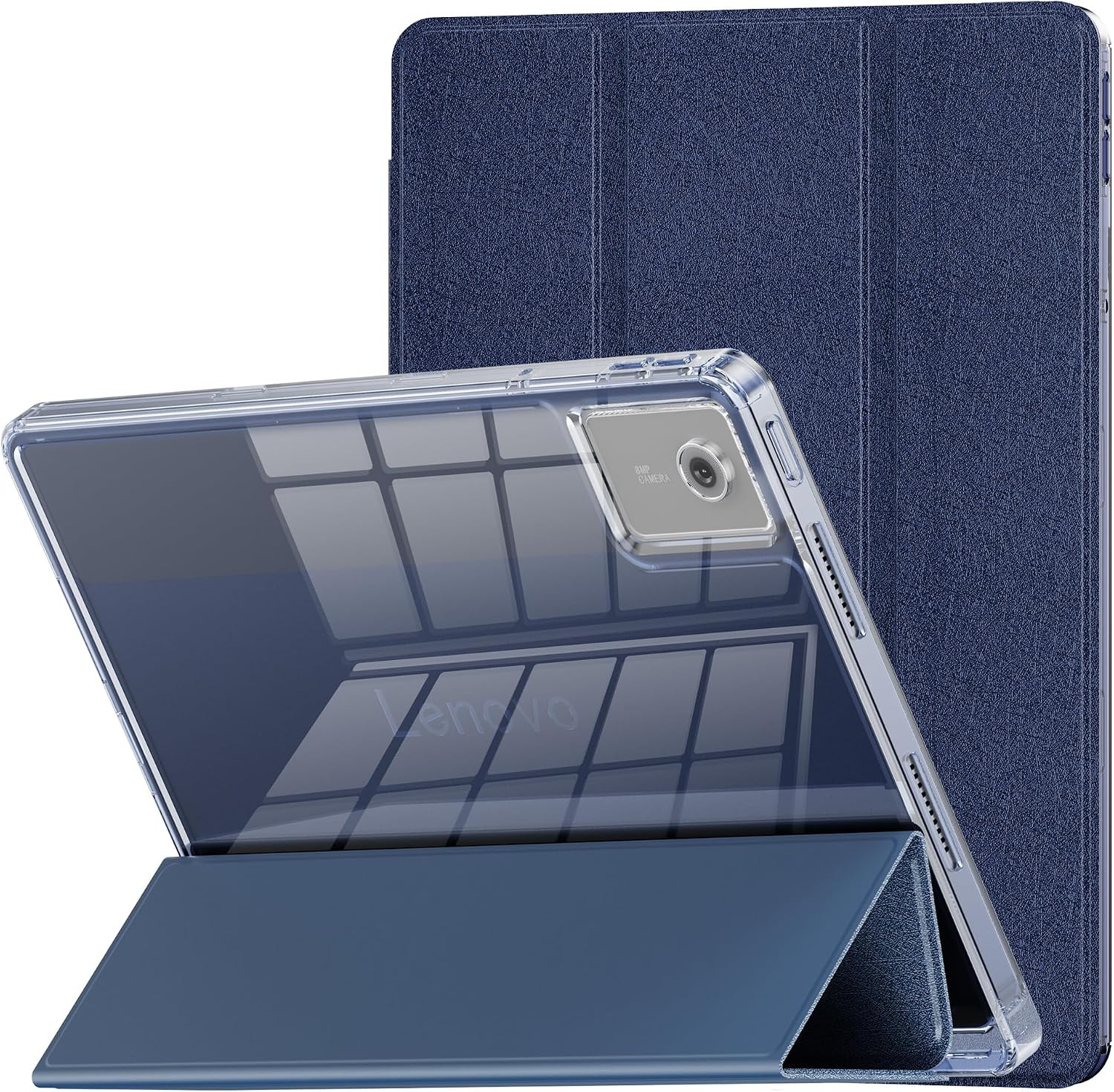 NFILAND Case for Lenovo Idea Tab 11" 2025/Moto Pad 2026 5G, Slim Stand Crystal