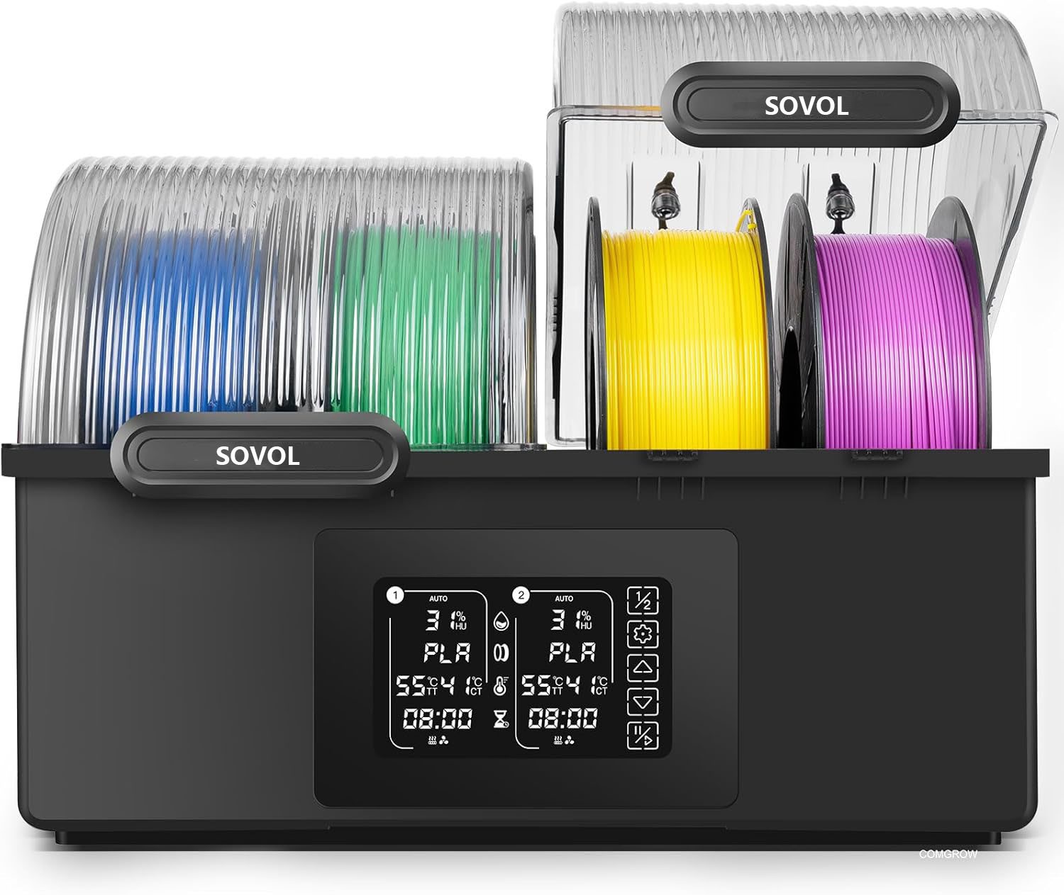 Sovol Filament Dryer 4 Spools SH03 Dry Box with 85℃ Max Temp Filament Storage US