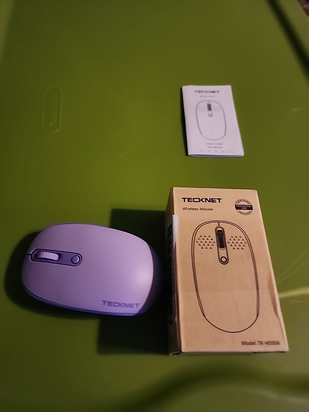 Tecknet Wireless Quite Mouse (MODEL : TK-MS006) Light  Purple  (New) M2