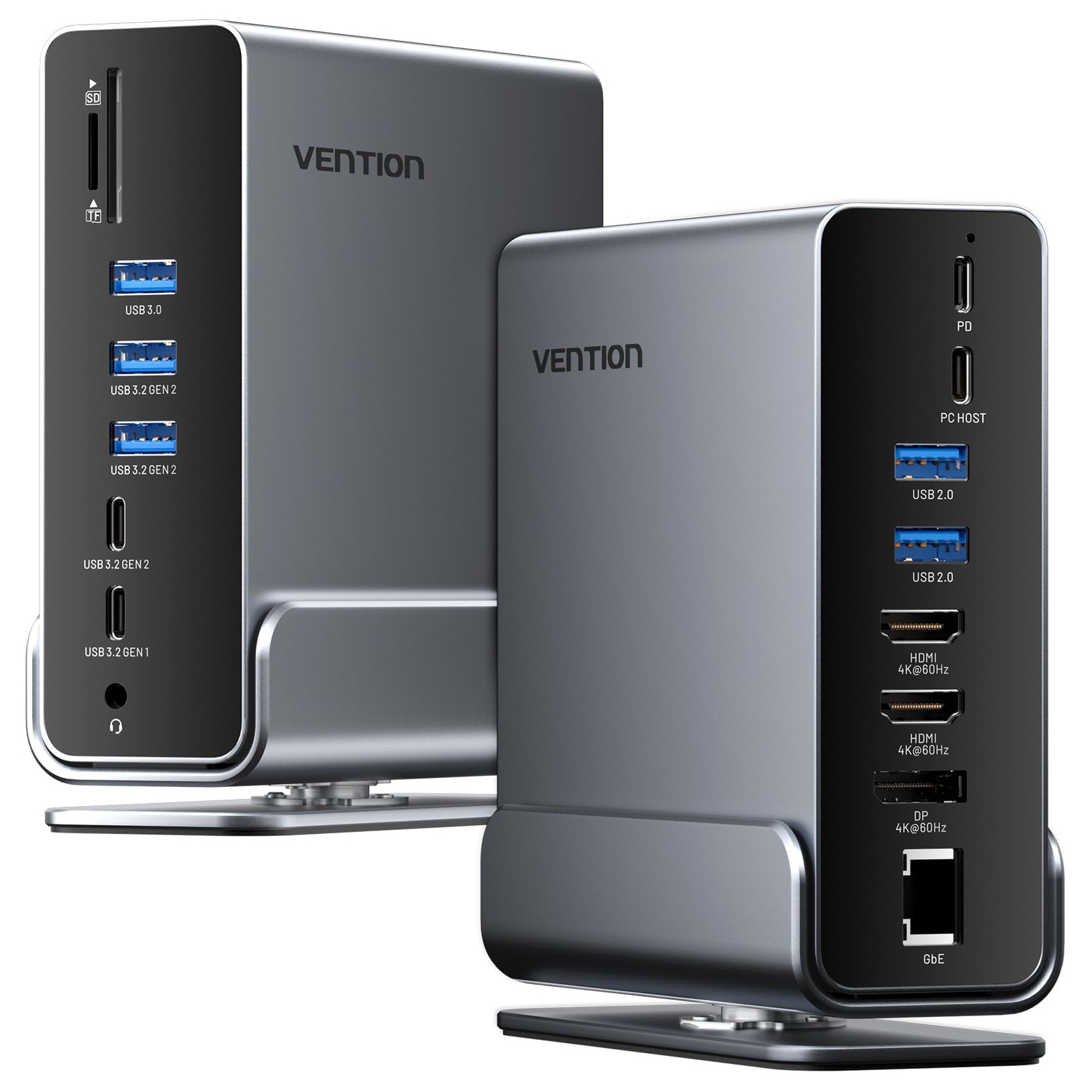 Vention 15-In-1 Laptop Docking Station Dual Monitor 360 Roatable Triple Monitor