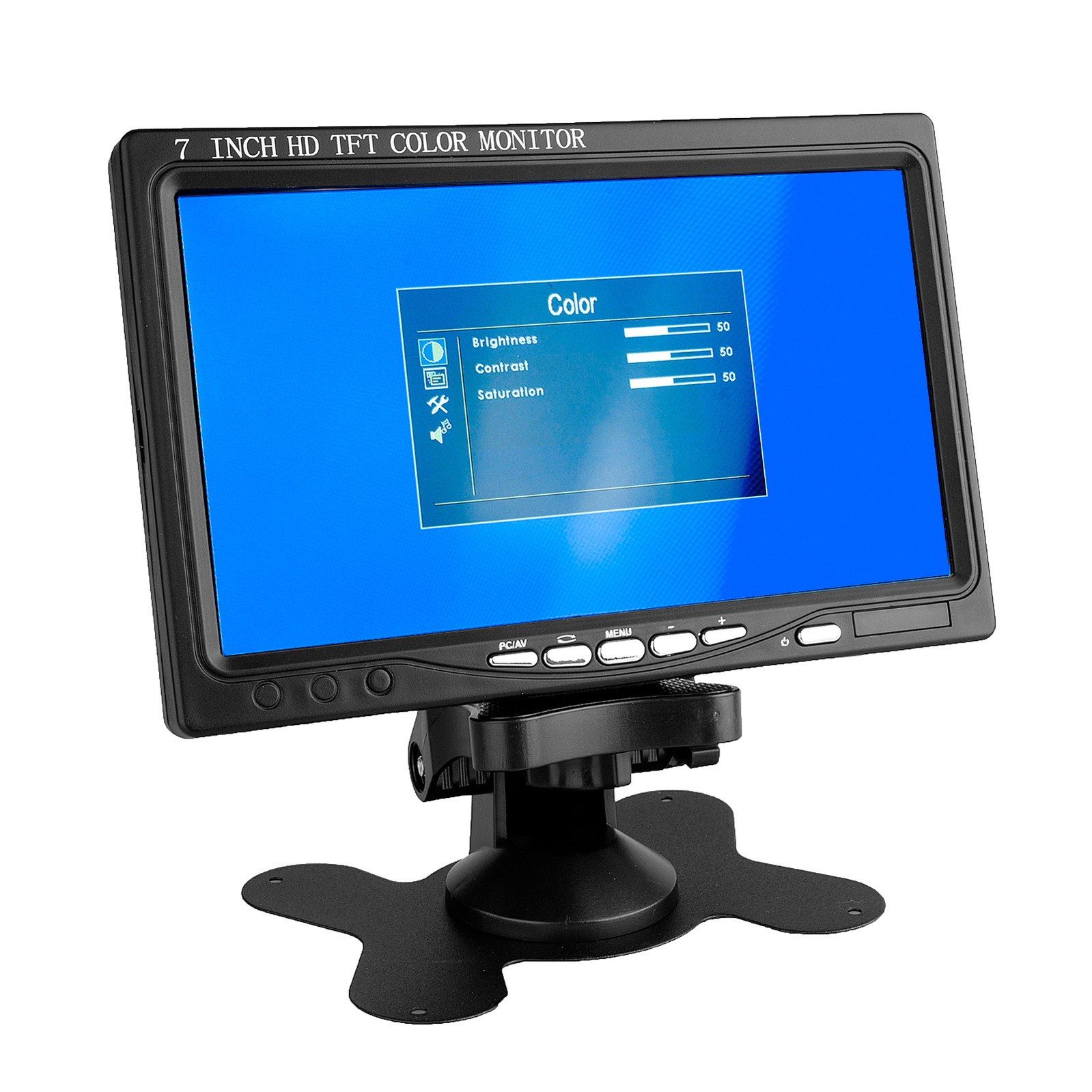 7 inch HDMI Display VGA RCA Monitor Built-in Speaker IPS Panel PC DVR Car LCD