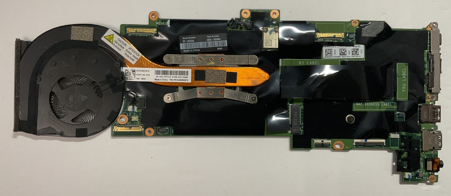Defect Lenovo ThinkPad X1 Carbon 7th Gen Intel i5-8365U Motherboard 45119F01121