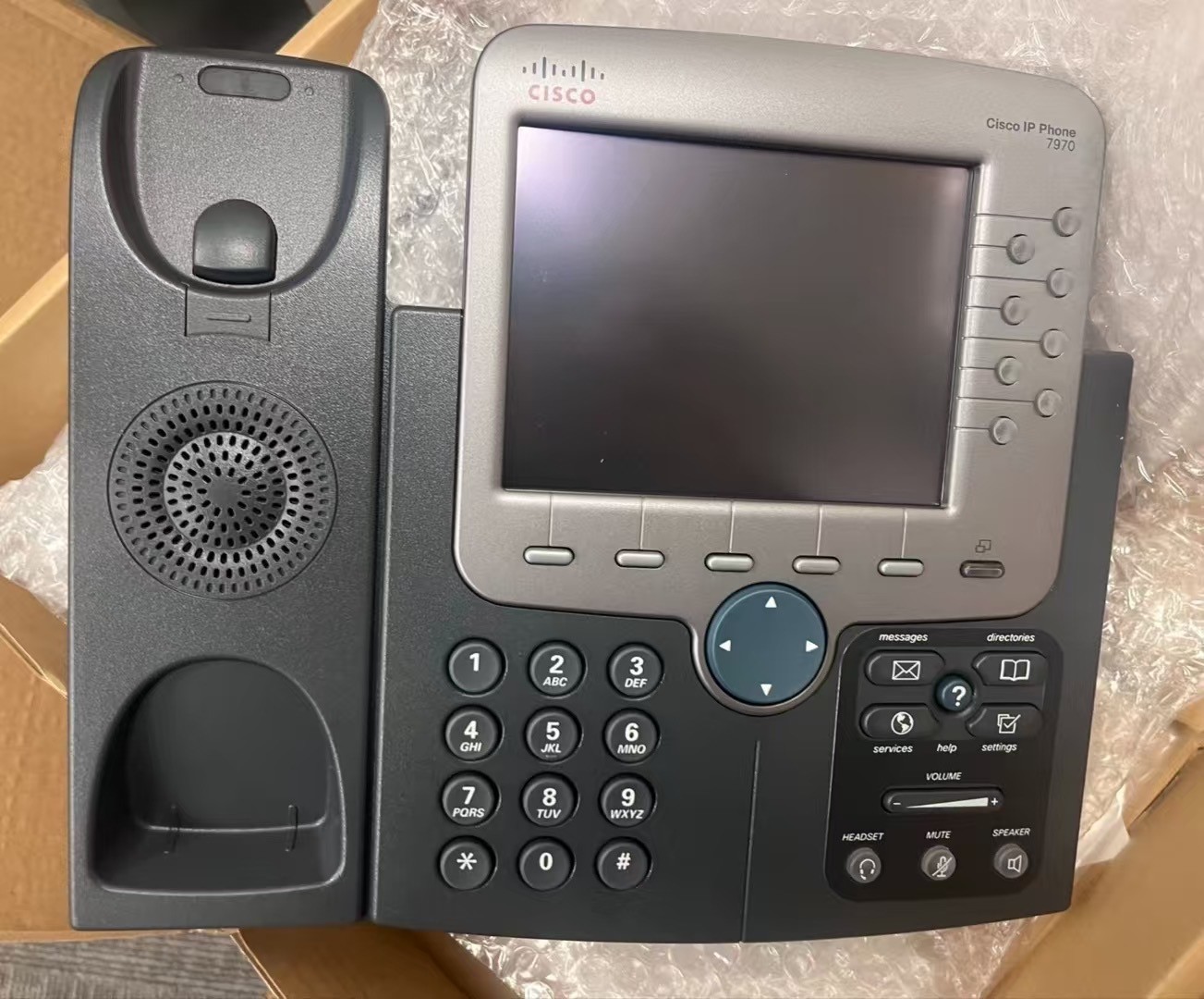 Cisco 7970G Color Touch Screen Unified IP Phone CP-7970G Desk Telephone PoE Giga