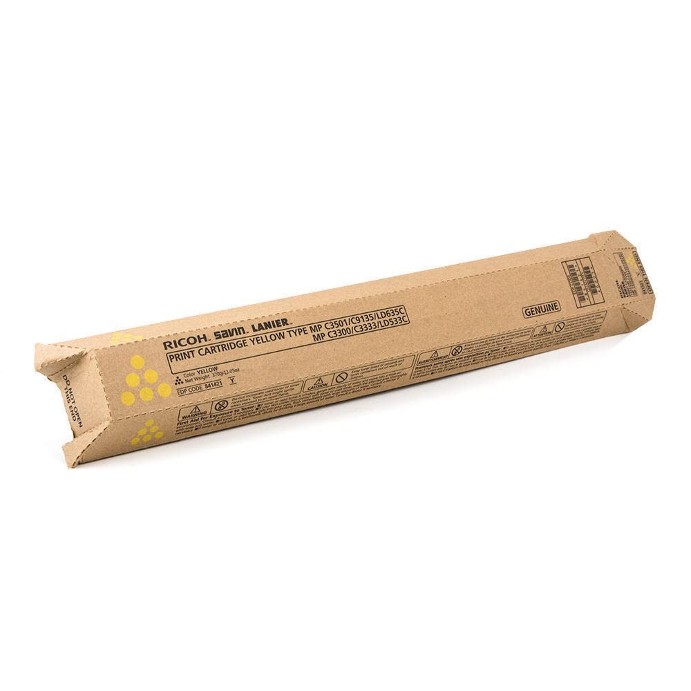 Genuine Ricoh 841421 Sealed Box Yellow Toner Cartridge We Ship Fast