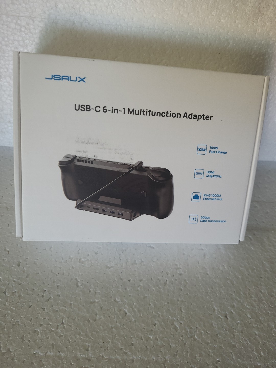JSAUX USB-C 6-in-1 Docking Station Deck Multifunction Adapter
