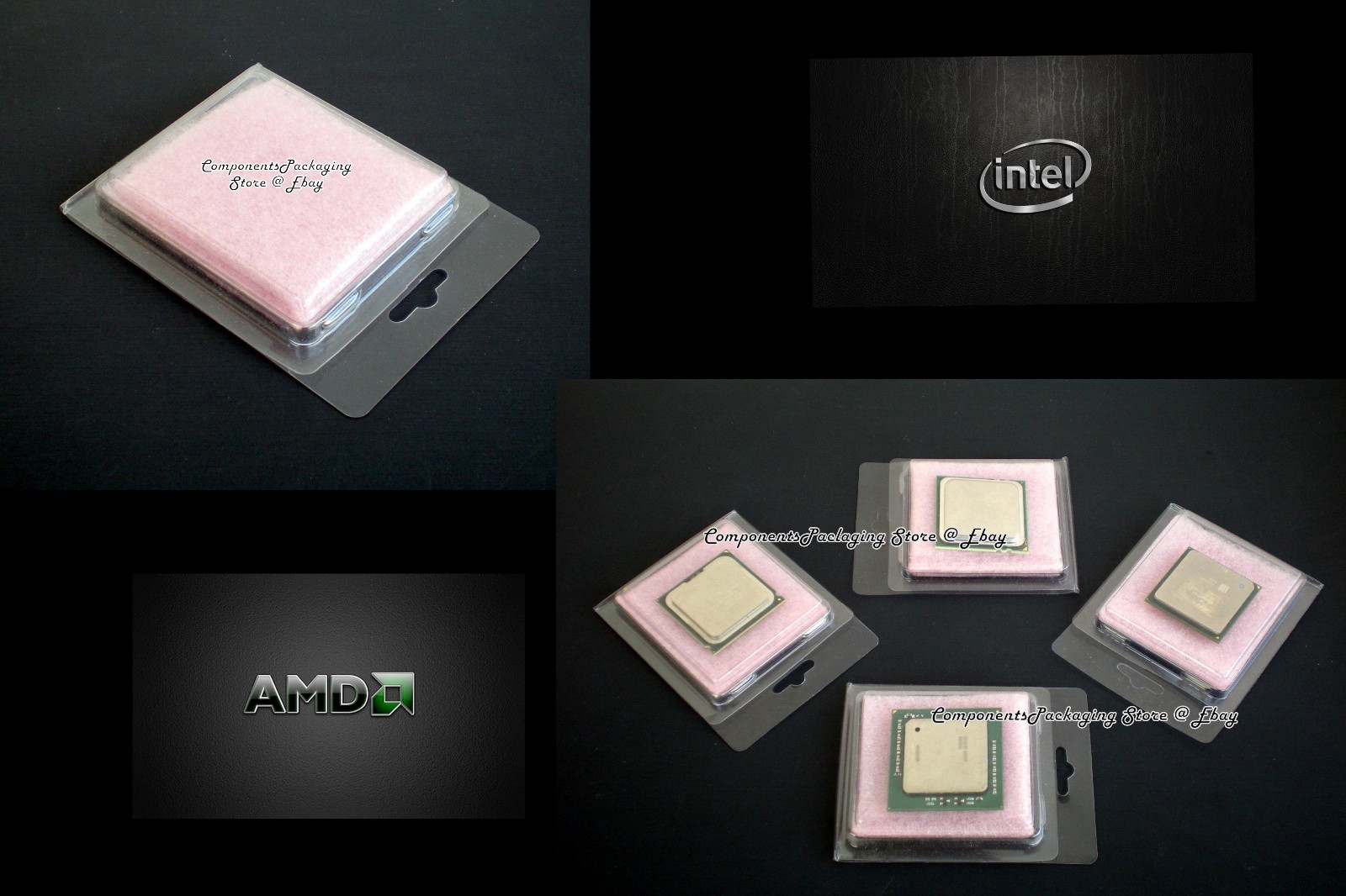 Xeon Processor LGA2011-3 LGA2011 Case Clam Shells + Anti Static Foam Qty 40 New