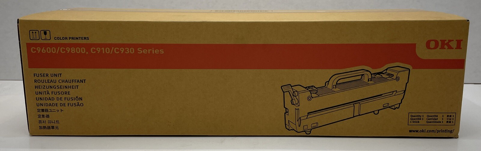 Brand New - Genuine OKI Fuser 120V P/N 42931720 Pro920WT C9600 C9800 C910 C930