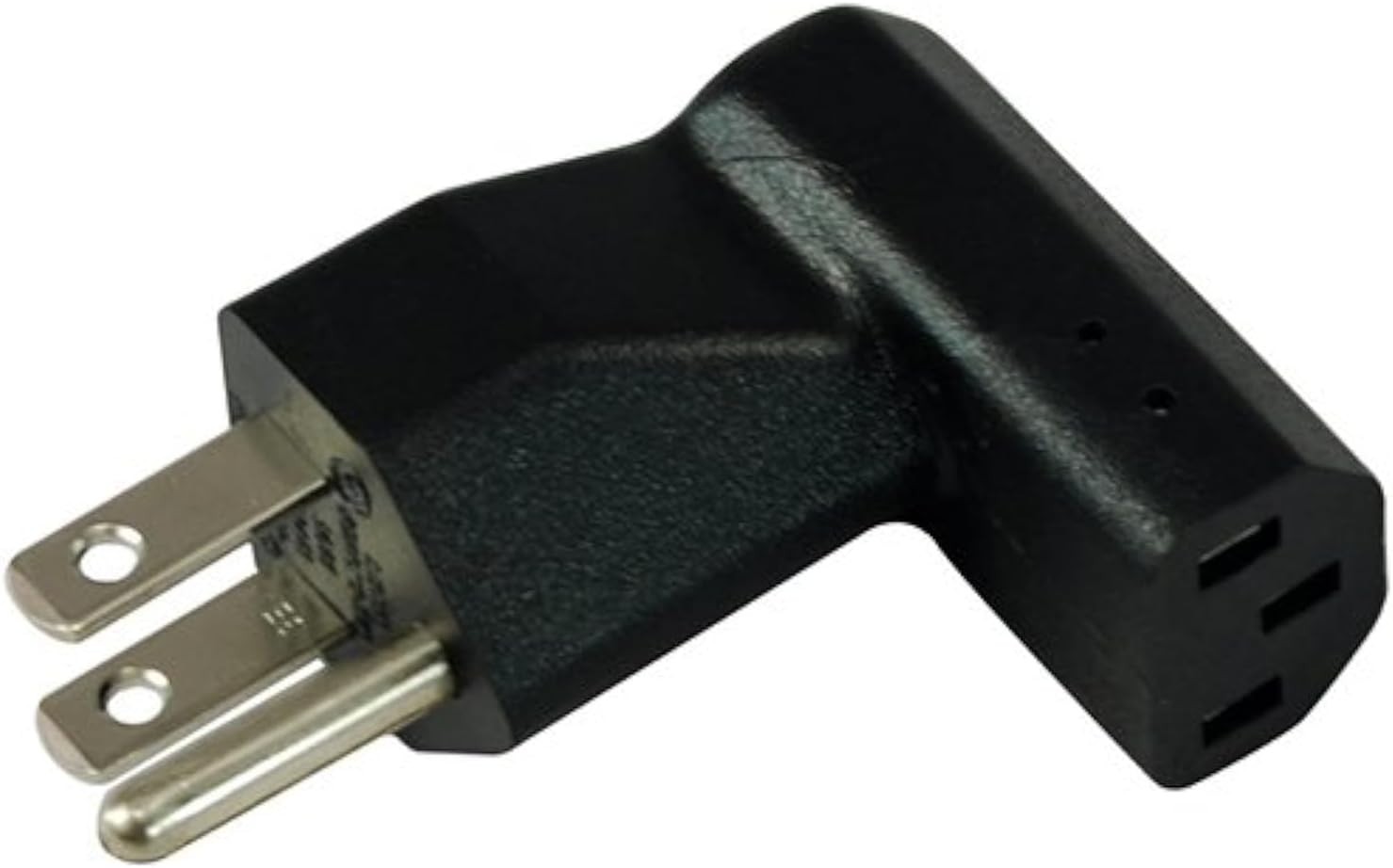 Conntek Plug Adapter U.S 5-15P to IEC 320 C13 Elbow Adapter