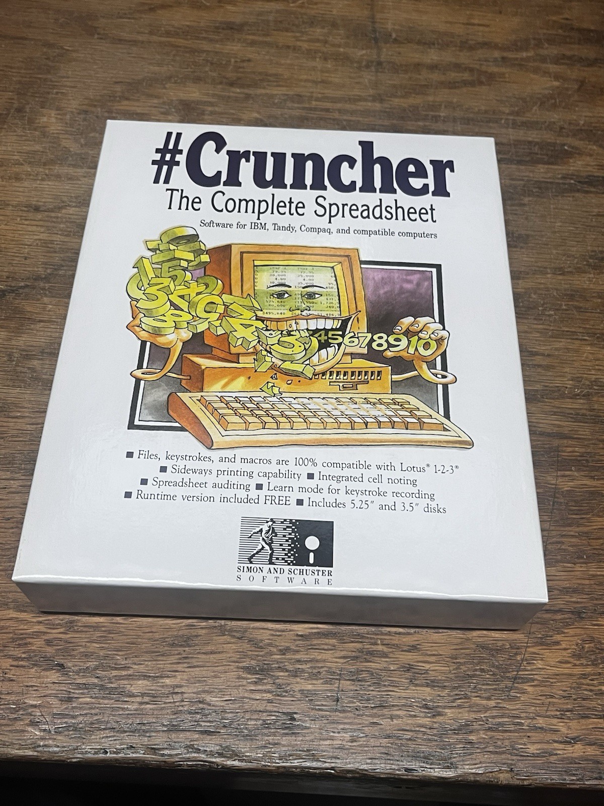 Vintage IBM Software #Cruncher By Simon & Schuster