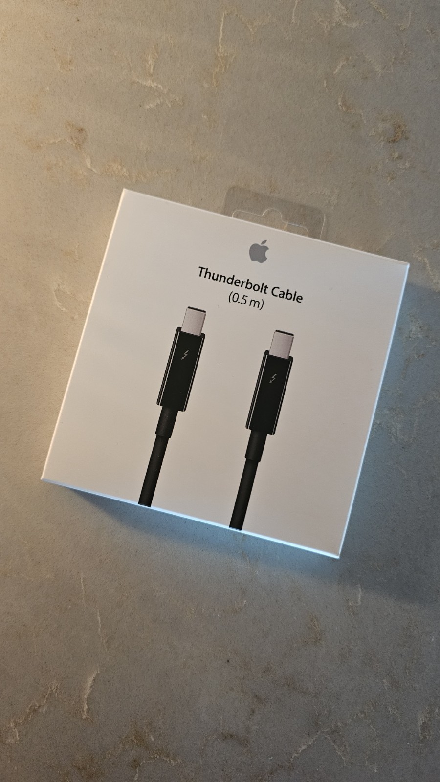 OFFICIAL GENUINE APPLE THUNDERBOLT 2 CABLE 0.5M FOR IMAC/MACBOOK A1410 MF640LLA