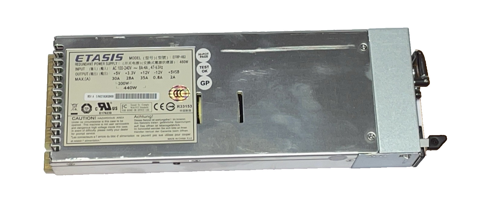 ETASIS EFRP-463 Redundant Hot-Swap 460W Power Supply