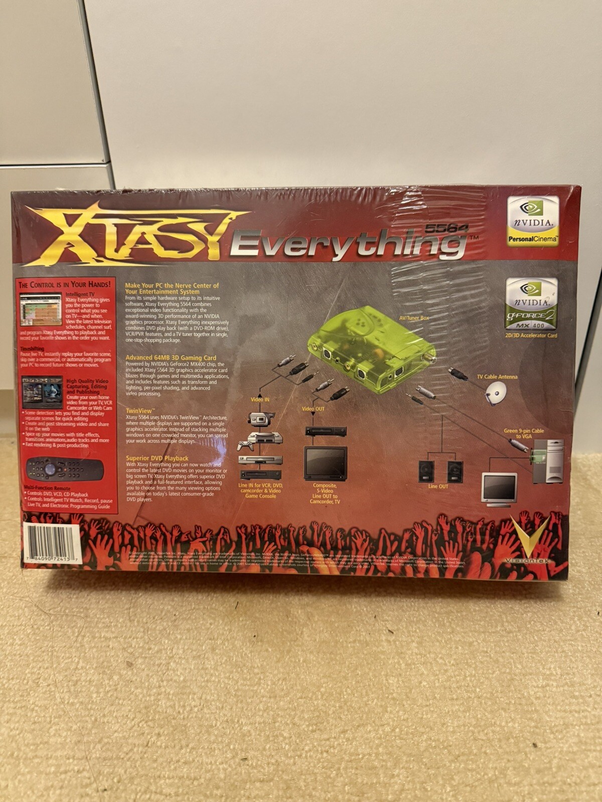 Xtasy Everythig 5564 GrForce2 MX400 New Sealed