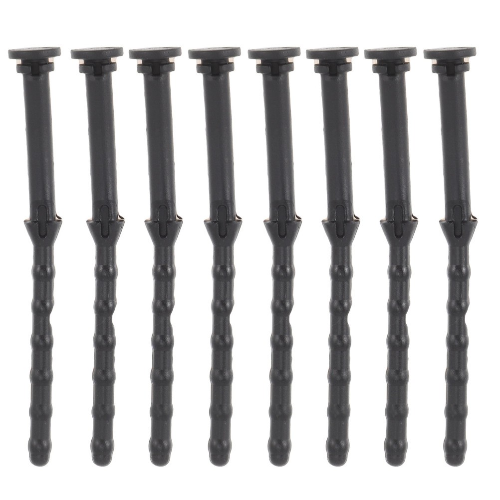 8Pcs Reusable Anti Vibration Silicone Rubber Fan Mounting Screws Black