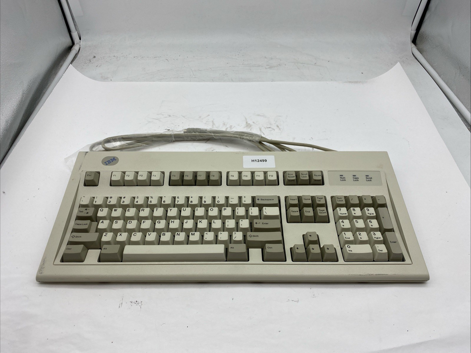 Vintage IBM model M wired keyboard PN/42H1292 w/Adapter