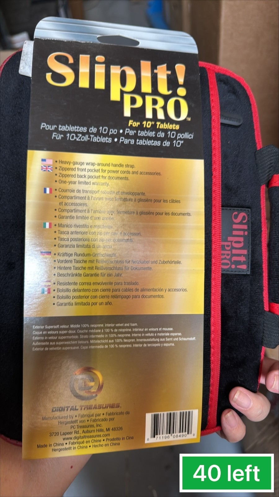 Premium SlipIt Pro Universal 10" Tablet Sleeve Shockproof Carry Case