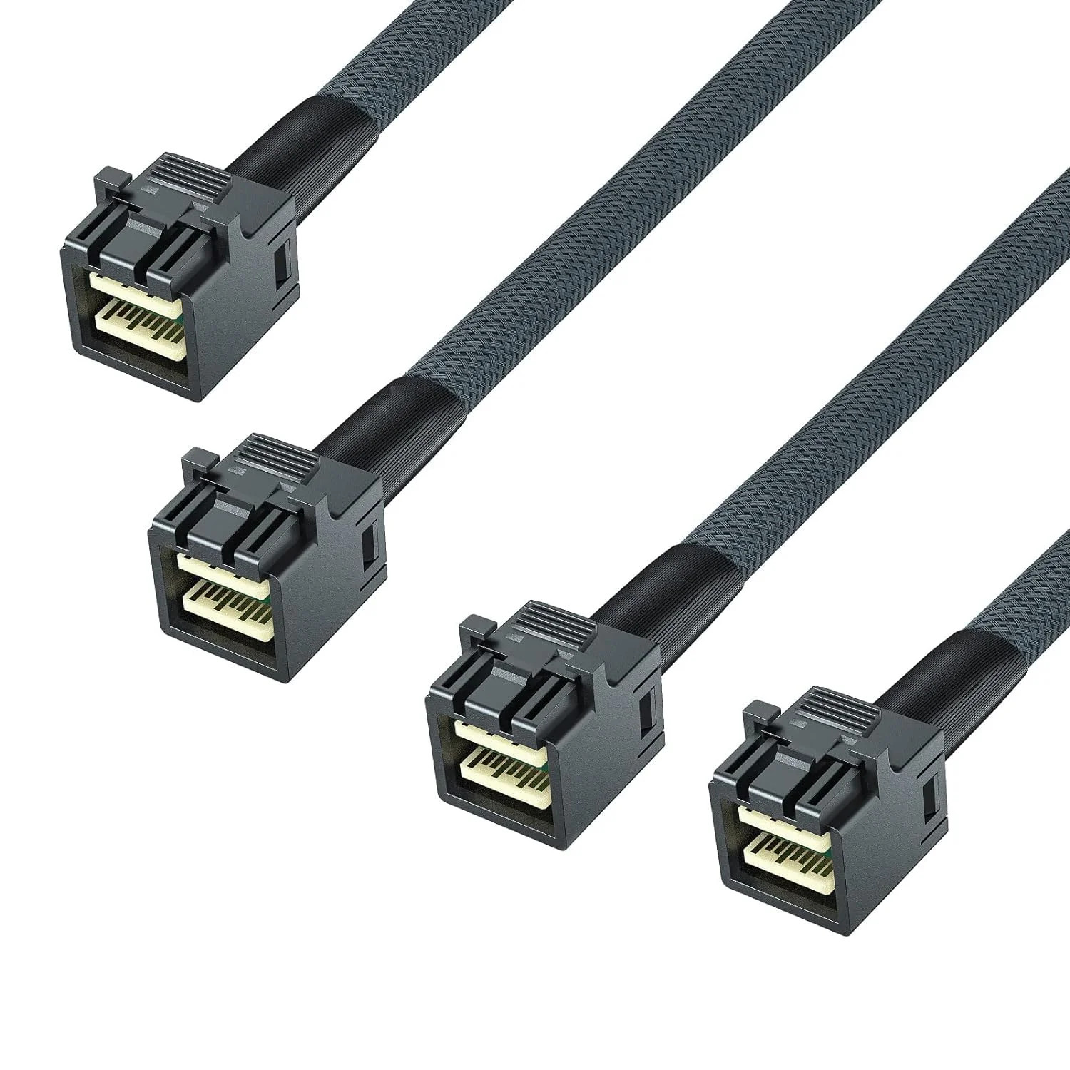10Gtek SFF-8643 to SFF-8643 12G Internal Mini SAS HD Cable, with Sideband, for N