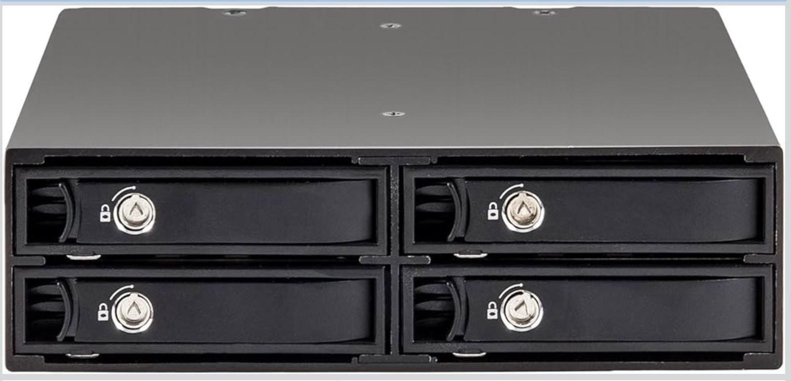 Syba SY-MRA25038 4 Bay 2.5” SATA Drive Mobile Rack Mount for 5.25" Drive Bay