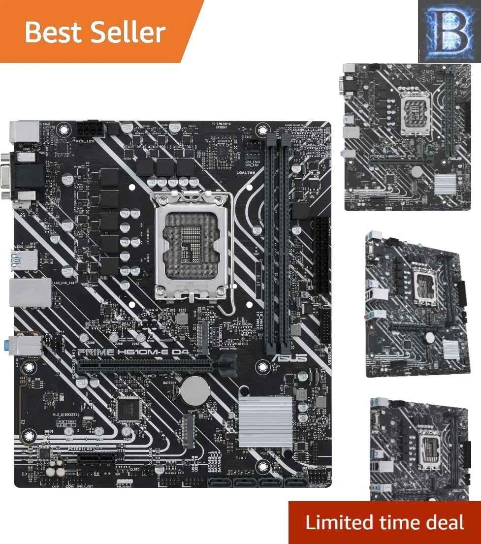 Compact Micro ATX Motherboard with Intel H610 Chipset & 12th Gen Compatibility