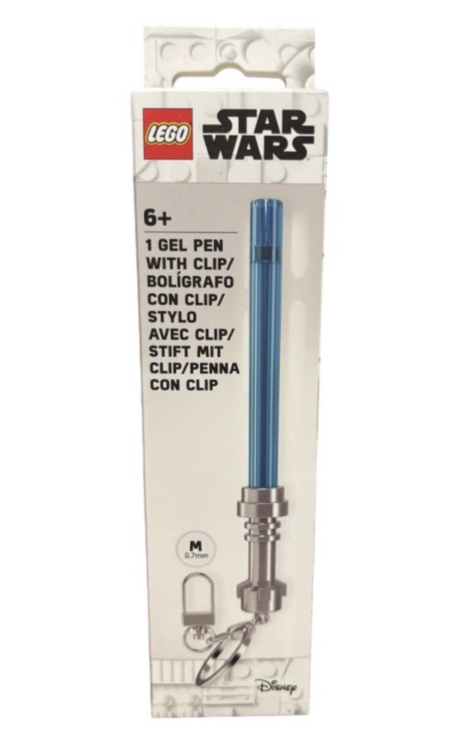 Disney Parks Star Wars Luke Skywalker Blue Lightsaber Light up Keychain Charm
