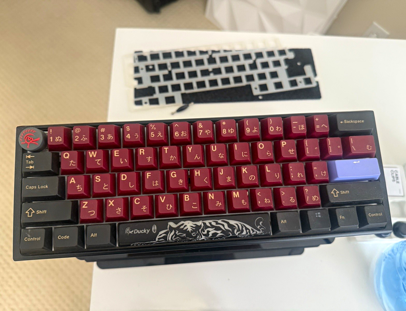 Ducky One 2 Mini Mechanical Keyboard QWERTY English Black w/ Red Keycaps