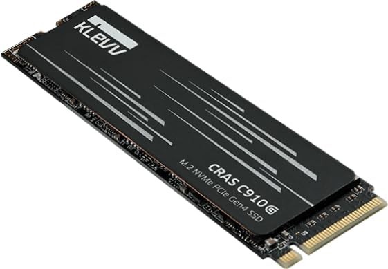 KLEVV CRAS C910G 2TB PCIe Gen4 NVMe M.2 2280 SSD w/ Heatsink Up to 5200MB/s