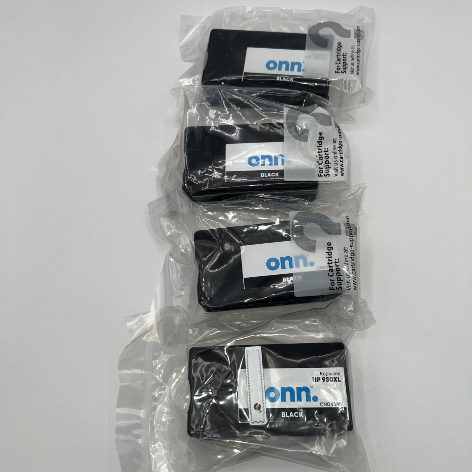 Lot of 4x Onn 950XL High Yield Black Cartridges New Sealed Without Box