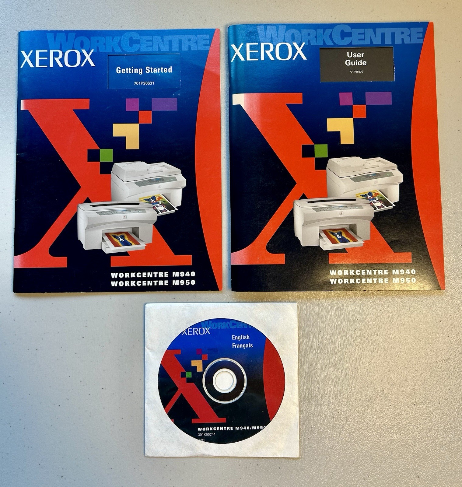 Xerox Workcentre M940/M950 Getting Started & User Guide + CD 701P36630
