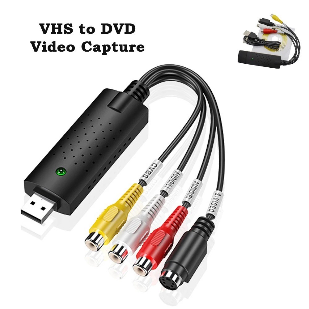 USB 2.0 Audio Video VHS to DVD VCR PC HDD Converter Adapter Digital Capture Card