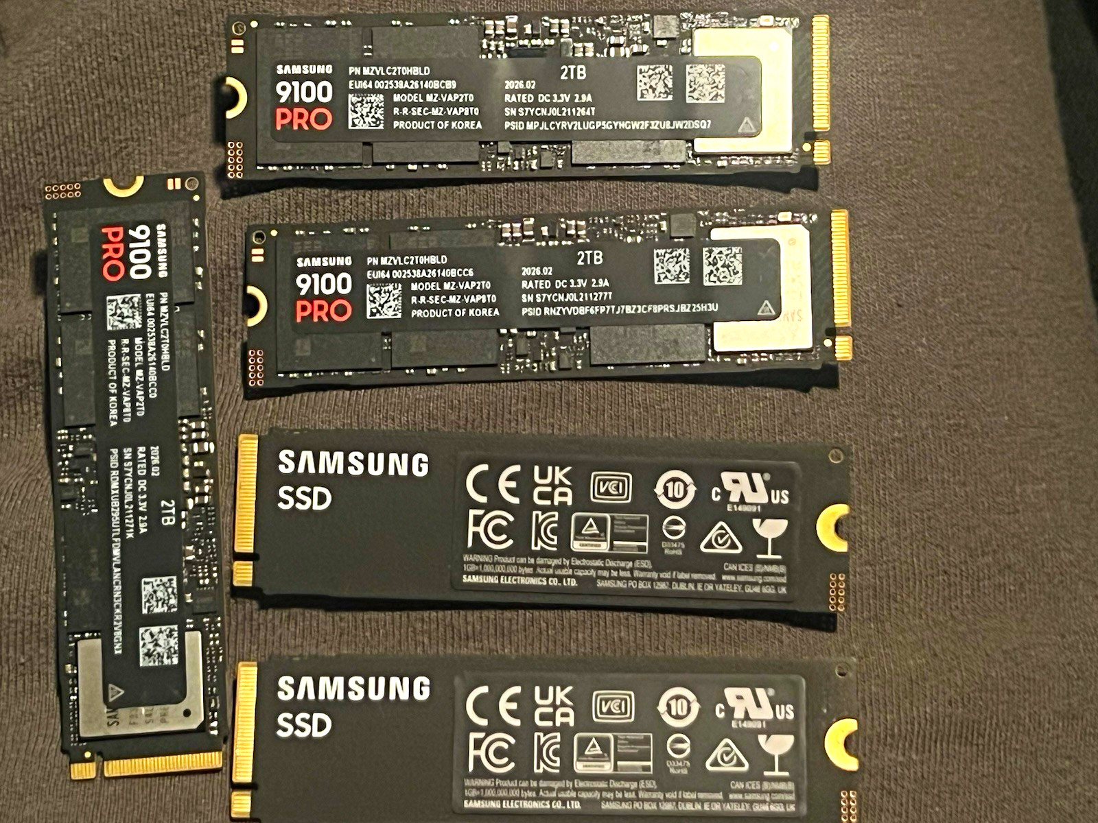 Samsung 9100 PRO 2TB M.2 2280 PCIe 5.0 x4 NVMe Internal SSD Black