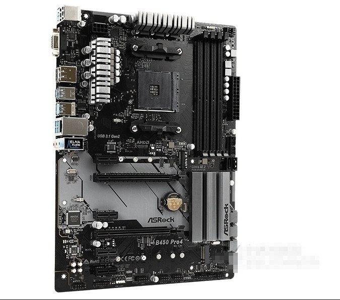 ASROCK B450 PRO4 motherboard B450 AM4 DDR4 64G HDMI+DP+VGA ATX Tested OK