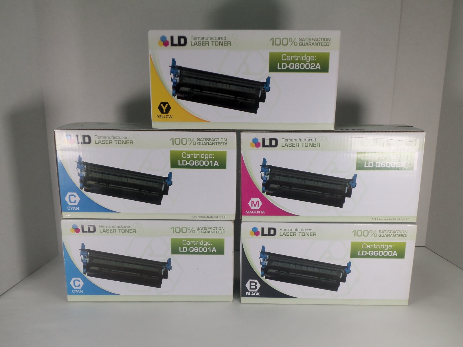 Lot of 5 New LD Laser Toner for HP Color Laserjet 1600 2600 2600N Compatible