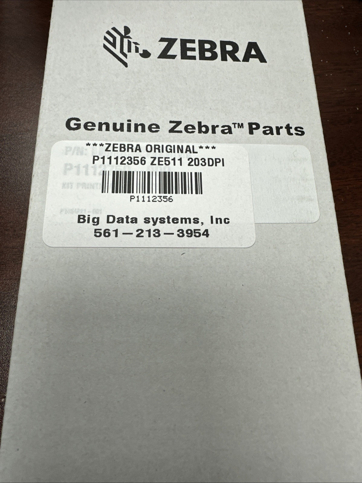 ZEBRA **ORIGINAL** P1112356  203DPI Printehead NEW **US SHIP**