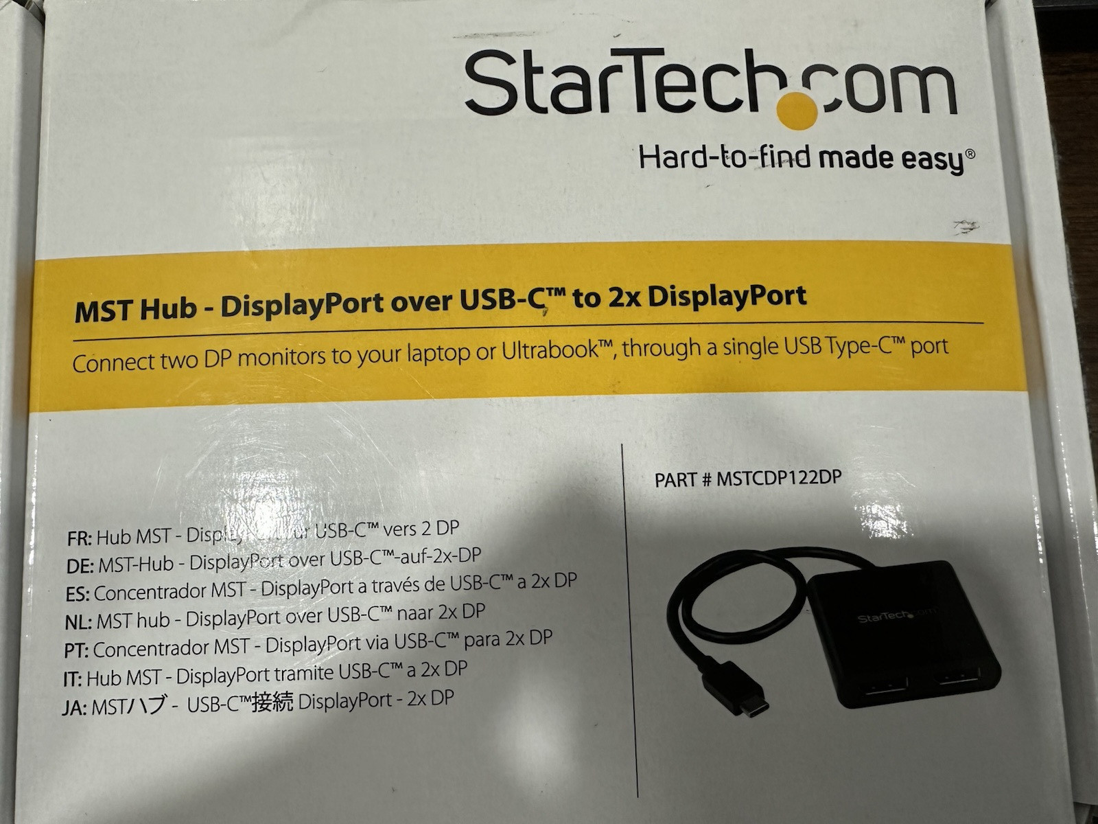 STARTECH PART # MSTCDP122DP AMAZON RETURN