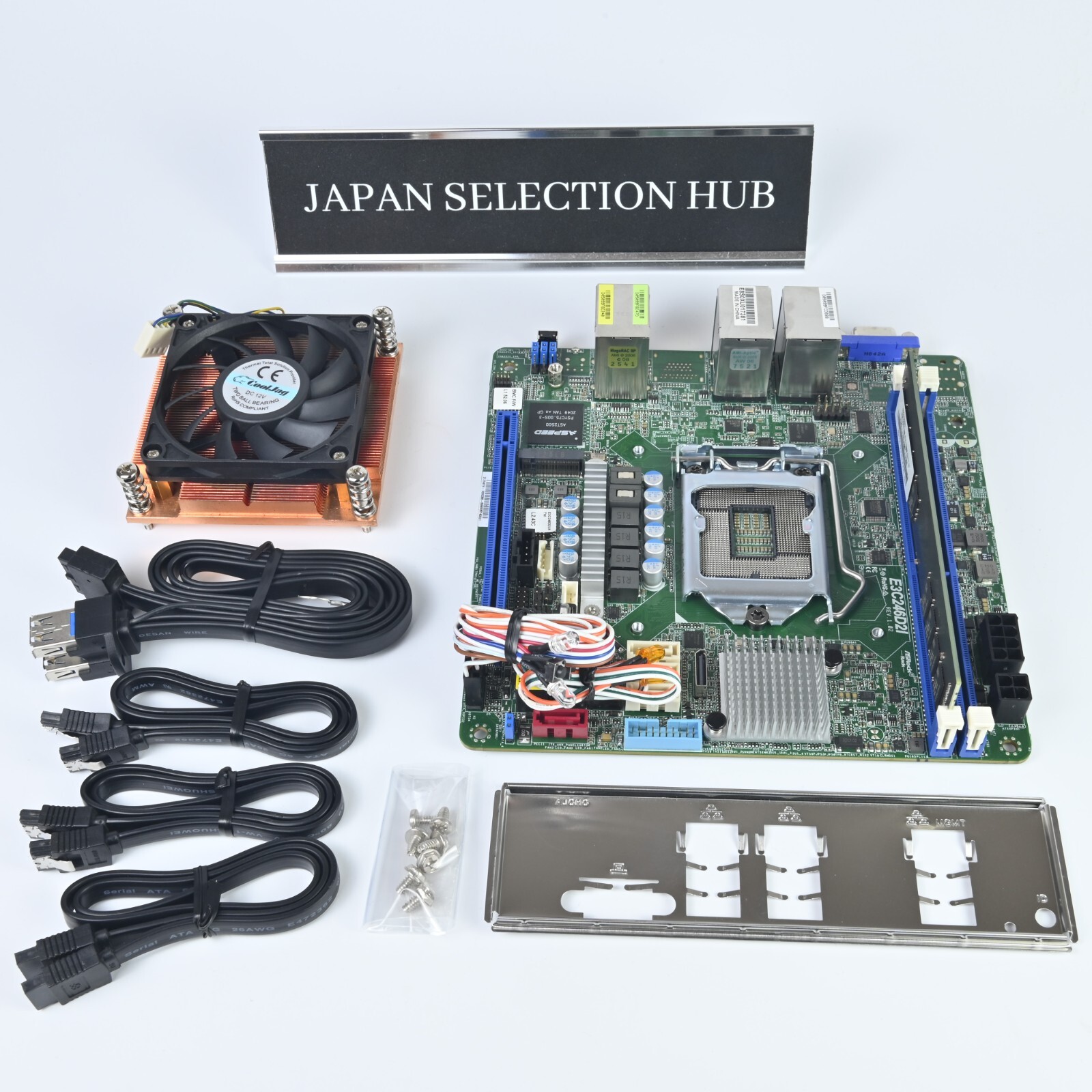 ASRock Rack E3C246D2I C246 LGA1151 DDR4 mini-ITX Intel  I/O shield for Server
