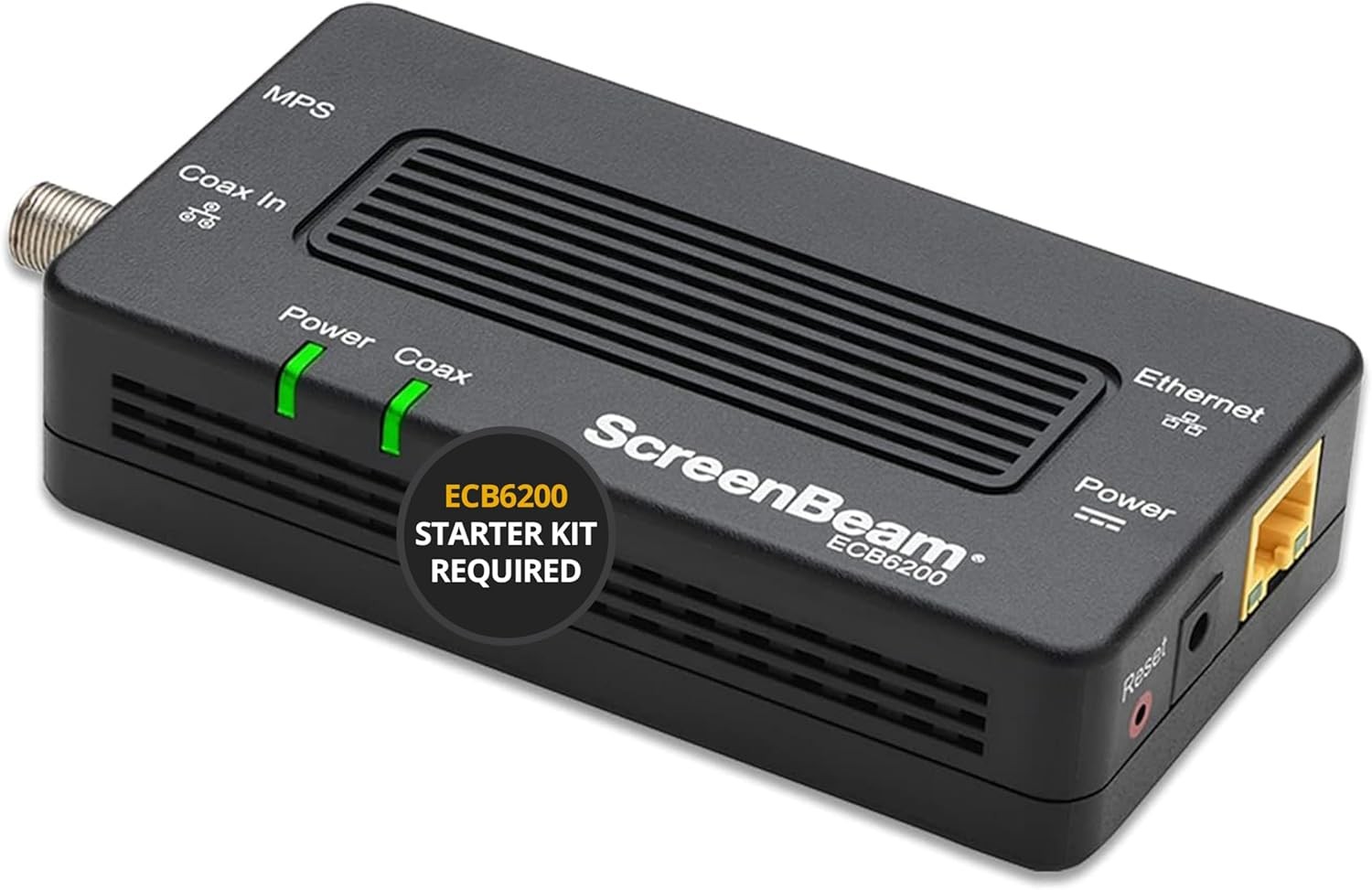 ScreenBeam Bonded MoCA 2.0 Network Adapter for High Speed Internet, Black 