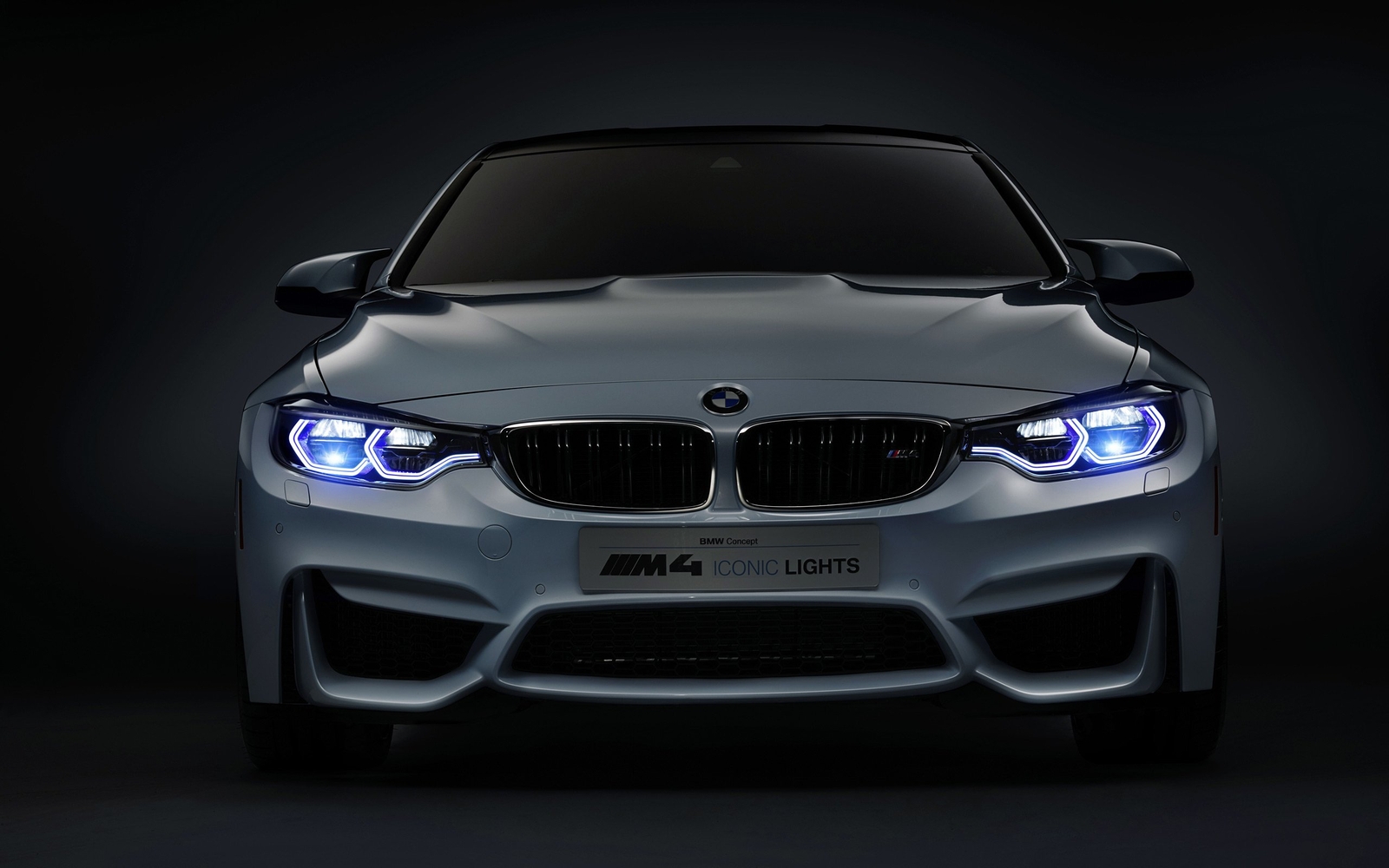 Cars 2015 bmw m 4 iconic lights Desk Mat Stitched